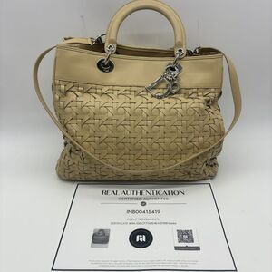 Dior Women's Leather Woven Bag